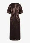 LOULOU STUDIO SILK-BLEND MAXI DRESS