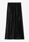 Loulou Studio Silk-blend Maxi Skirt In Black