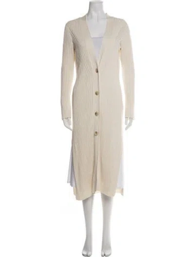 Pre-owned Loulou Studio Silk Coat In Green