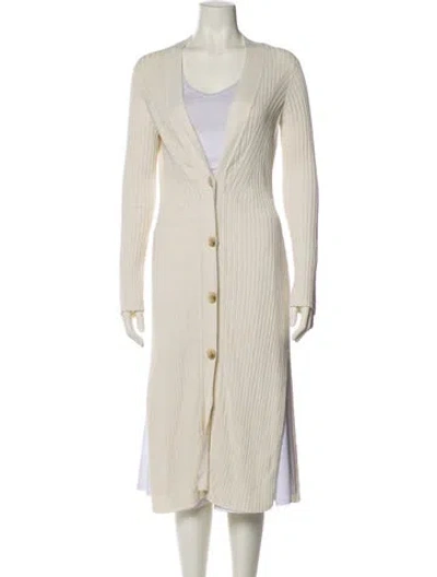 Pre-owned Loulou Studio Silk Coat In Neutral