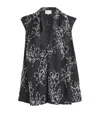 LOULOU STUDIO SILK EMBROIDERED ASEL BLOUSE
