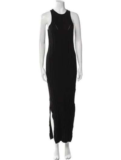 Pre-owned Loulou Studio Silk Long Dress In Black