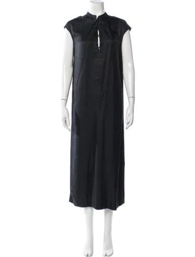Pre-owned Loulou Studio Silk Long Dress In Blue
