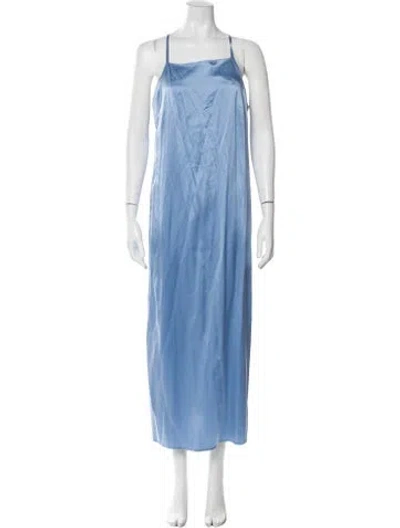 Pre-owned Loulou Studio Silk Long Dress W/ Tags In Blue