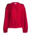 Loulou Studio Red Blouse In Silk In Red