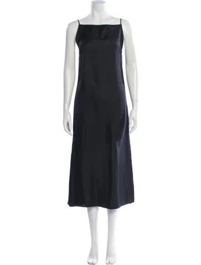 Pre-owned Loulou Studio Silk Midi Length Dress In Blue