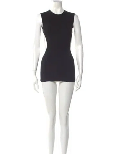 Pre-owned Loulou Studio Silk Mini Dress In Black