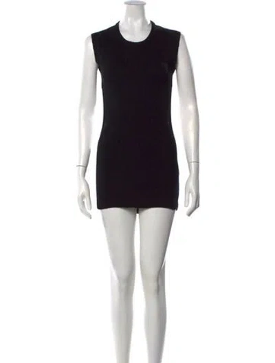 Pre-owned Loulou Studio Silk Mini Dress In Black
