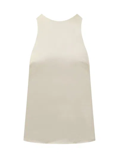 Loulou Studio Silk Top In Neutral