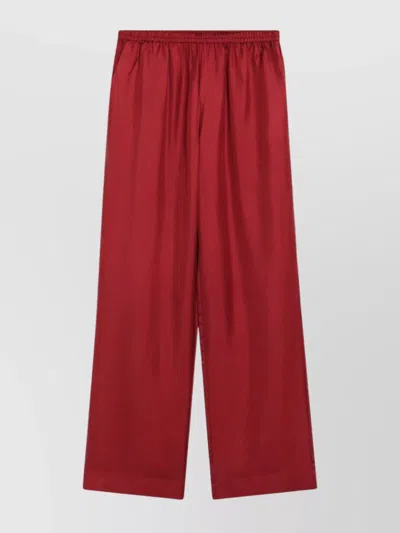 LOULOU STUDIO SILK TROUSERS WIDE ELASTIC WAISTBAND