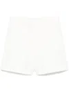 Loulou Studio Simai Shorts In Weiss