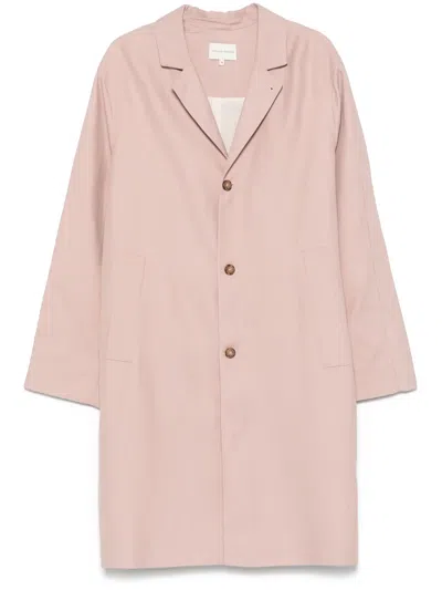Loulou Studio Single-breasted Coat In Petal Rose