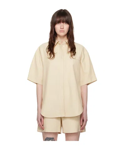 Loulou Studio Single-breasted Shirt In Nude