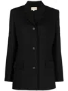 Loulou Studio Single-breasted Virgin-wool Blazer In Black