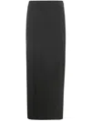 Loulou Studio Stretch Wool Skirt In Samos Style In Grey