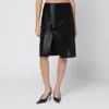 Loulou Studio Skirt In Pony-effect Leather In Black