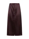Loulou Studio Skirt In Midnight Bordeaux