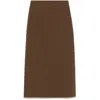 Loulou Studio Samos Maxi Skirt In Brown