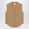 Loulou Studio Sleeveless Shirt In Sand Colour In Beige