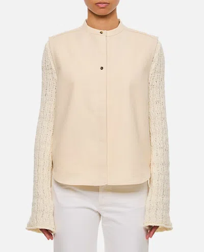 Loulou Studio Sleeveless Boxy Blouse In Ivory