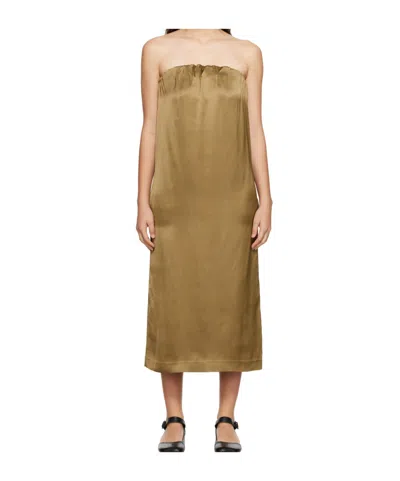 Loulou Studio Sleeveless Dress In Gold