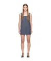 Loulou Studio Idon Wool Button Down Mini Dress In Multicolor