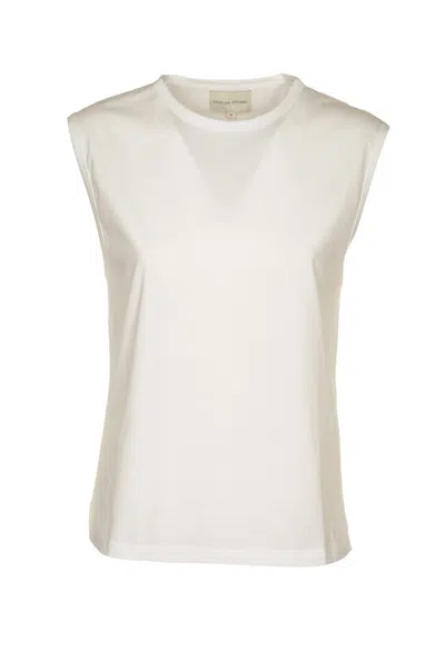 Loulou Studio Sleeveless Fitted Top In White