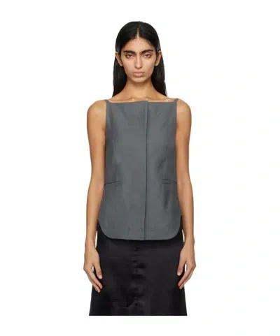 Loulou Studio Sleeveless Sling In Black