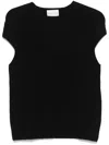 Loulou Studio Black Sleeveless Boxy Top