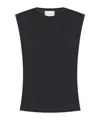 Loulou Studio Woman Top Black Size M Linen, Viscose In Black