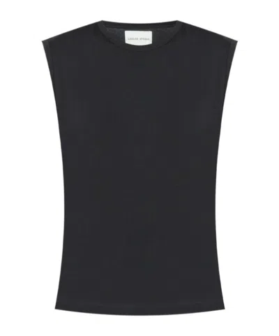 Loulou Studio Sleeveless Vest In Black