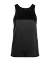 Loulou Studio Sleeveless Vest In Black