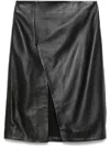 Loulou Studio Slit-detail Skirt In Black