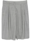 Loulou Studio Soan Tailored Bermuda Shorts In Gray