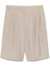 Loulou Studio Tailored Bermuda Shorts Clothing In Neutrals
