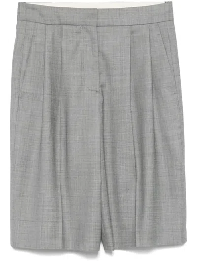 Loulou Studio Soan Tailored Bermuda Shorts In Grey