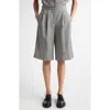 Loulou Studio Soan Tailored Virgin Wool Bermuda Shorts In Anthracite