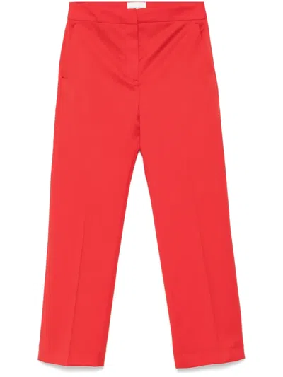Loulou Studio Sofe Trousers In Red