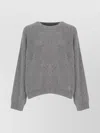 Loulou Studio Soft Virgin Wool Crew Neck Sweater In Gray