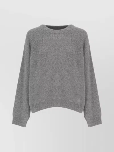 LOULOU STUDIO SOFT VIRGIN WOOL CREW NECK SWEATER