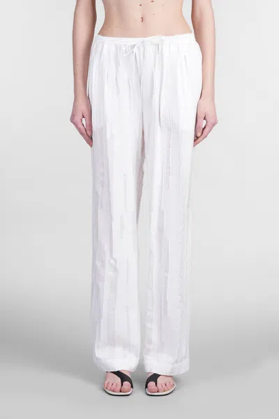 Loulou Studio Soler Pants In White Silk