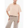 LOULOU STUDIO SOLID COLOR TELANTO CREWNECK T-SHIRT