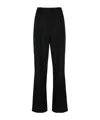 Loulou Studio Solo Light Flannel Twill Wide-leg Trousers In Black