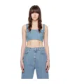 Loulou Studio Blue Anet Denim Tank Top In Blue