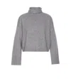 Loulou Studio Roll Neck Sweater In Grey