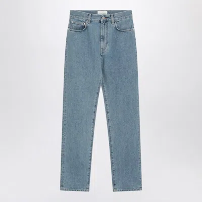 LOULOU STUDIO STRAIGHT JEANS WULAR BLUE