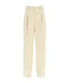 Loulou Studio Straight-leg Casual Pants In Brown