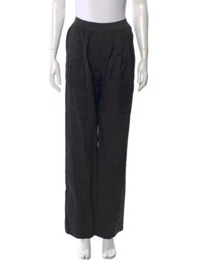 Pre-owned Loulou Studio Straight Leg Pants In Black