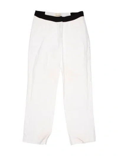 Pre-owned Loulou Studio Straight Leg Pants In White