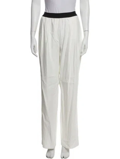 Pre-owned Loulou Studio Straight Leg Pants In White